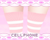 striped socks (pink) ❤