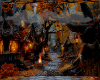 Autumn town bg