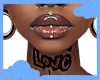 Love neck tattoo