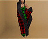 Red Fur Robe Plaid (F)