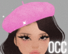 Occ. mohair beret pink