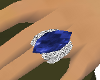 Royal Blue Marquis Ring