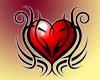 Heart tattoo tribal