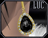 [luc] Earrings G Onyx