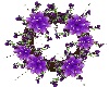 Purple Floral Wreath