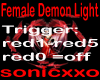 Female Demon Light