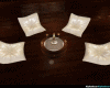 white leather love couch