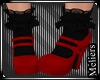 Heels & Socks Red
