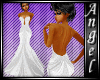 L$A Decollete White Gown