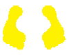 footprints yellow