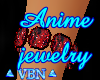 Jewelry anime red