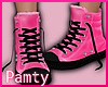 Pink & Black Sneakers