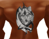 (AG) wolf tattoo on back