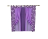 Purple/roses/Curtain