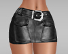 Black leather skirt