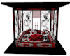 BLACK&RED ROSE CUD BED