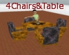 4 Chairs & Table