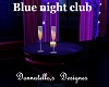 blue night club table