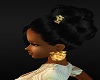 Black updo/with Gold acc