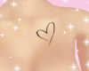 $ Heart chest tattoo