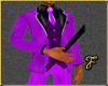 [15a]purple 3 piece suit