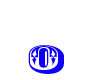 Animated blue O letter
