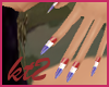 kt2 RWB 4 July USA Nails