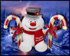 Snowman and Candy kane