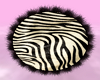 Round Zebra Karpet