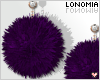 Big Purple Pom Poms