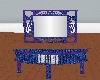 LL-Blue fern wall table
