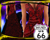 SD Ruffle Gown RedBlk1
