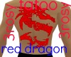 tatoo red dragon skina