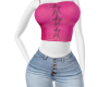 FK|Pink Top Jeans