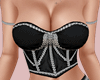 E* Black Denim Top