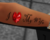 {V} Tattoo Love My Wife