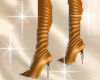(MI) Gold metalic boots