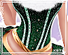 琴. Santa corset green