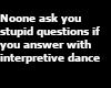 Interpretive dance