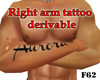 Right arm tattoo 