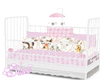 Farm Home Baby Girl Crib