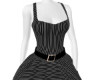Black Striped Cute Dress