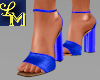 !LM Blue Sequin Heels