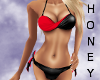 *h* Bikini Red Black