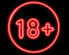 18+ Club Neon Sign