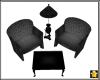 C2u Black Chair Set