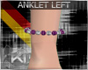 +KM+ Amethyst Anklet L