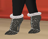 Gray Heel Boots
