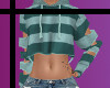 Y* Teal Stripe Sweater