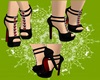 Black - Red hearts shoes